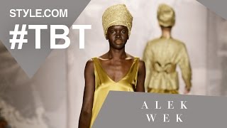 Alek Wek’s Trailblazing Career  TBT With Tim Blanks  Stylecom [upl. by Stodder]