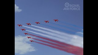 Her Majesty The Queens Platinum Jubilee Flypast [upl. by Anilatac]