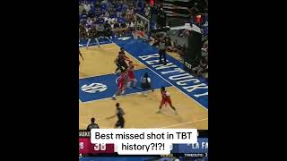 Best missed shot in TBT history Eric Bledsoe almost pulled this off [upl. by Annayoj532]