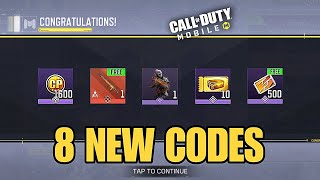 NEW CODM WORKING 8 NEW REDEEM CODES DECEMBER 2024  CALL OF DUTY MOBILE NEW 8 WORKING REDEEM CODES [upl. by Ydnic]