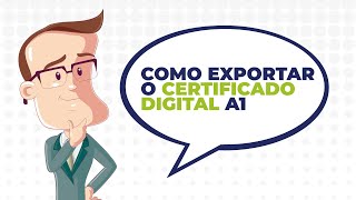 Como exportar o Certificado Digital A1 [upl. by Aihsenet]