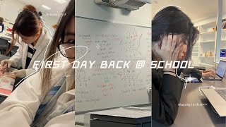 VLOG☁️ ˗ˏˋ first day back  school ´ˎ˗ [upl. by Saltzman]