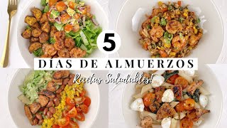 ALMUERZOS SALUDABLES PARA LA SEMANA  Recetas Saludables para BAJAR DE PESO  Kelly [upl. by Nodnalb68]