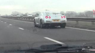 Nissan GTR Exhaust Flames  SCD Extra [upl. by Llenrev]