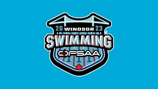 2023 OFSAA Swimming Championships  Day 1 Prelims [upl. by Pietrek182]