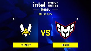 Vitality проти Heroic  IEM Dallas 2024 [upl. by Ardnuasal]