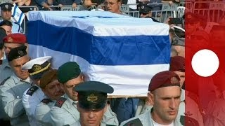 Ariel Sharon funeral Video of burial ceremony at family farm [upl. by Shadow]