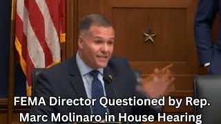 FEMA Director Questioned by Rep Marc Molinaro in House Hearing [upl. by Ahselyt]