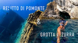 Relitto di Pomonte e Grotta Azzurra  Snorkeling allIsola dElba [upl. by Anallese]