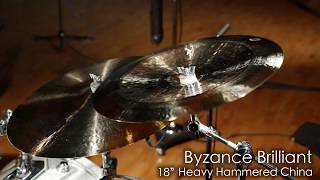 Meinl Cymbals B18HHCHB Byzance 18quot Brilliant Heavy Hammered China Cymbal [upl. by Baum387]