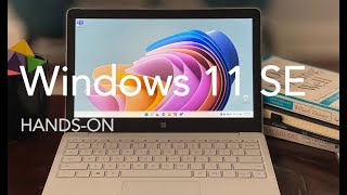 Handson with Windows 11 SE on Microsofts Surface Laptop SE [upl. by Fabriane]