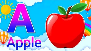 ABCD rhymes a for apple b for ball cartoon a for apple b for ball song video abcd cartoon video [upl. by Hanzelin478]