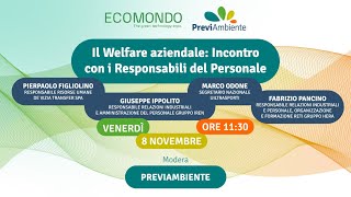 Il Welfare aziendale incontro con i Responsabili del Personale [upl. by Ereynihc627]