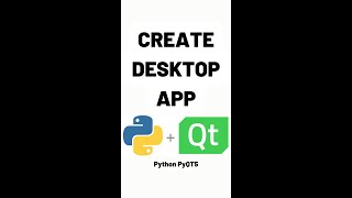 How to create desktop app  Python Pyqt5 shorts [upl. by Ayila]