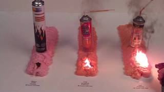 Firestop vs Fireblock Expanding Foams Flame  Burn Test [upl. by Duong964]