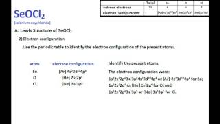 SeOCl2 Lewis Structure and Molecular Geometry [upl. by Airlee]