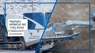 KLEEMANN MOBICAT MC 110i EVO2  The Efficient Jaw Crusher  Highlight Film [upl. by Vizza]