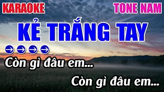 Kẻ Trắng Tay Karaoke Tone Nam  Am  Karaoke 9999  Beat Mới [upl. by Paterson]