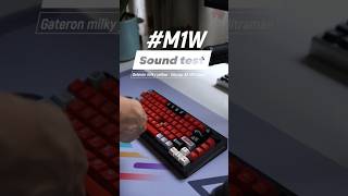 M1W and Gateron milky yellow pro mix SA Ultraman keycap sound test soundtest keyboard asmr [upl. by Largent]