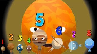 🚀Eight Little Planets4 with Lyric 🌞 Solar System  1 2 3 Song  Nursery Rhymes Song [upl. by Lubbi445]