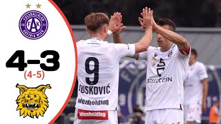 Austria Wien Vs Ilves 43 All Goals Penalty 45 Extended Highlights UEFA Champions League [upl. by Adolphe159]