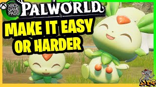 MAKE PALWORLD EASIER Palworld Settings Guide Quicker Tames Easy Combat Everything Need To Know [upl. by Erbua]