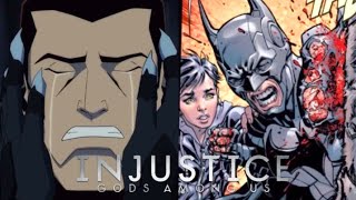 Injustice Catwomen sees Batman Crying  Movie vs Comic [upl. by Stochmal]