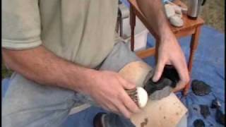 Flint Knapping Fundamentals NonAbraded Platform pt4 [upl. by Devina]