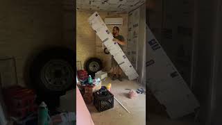 Kydex Shop trailer build insulation [upl. by Enelyad]