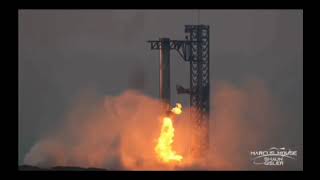 SpaceX StarShip Booster catch reentry back to pavilion on Earth [upl. by Eiddal]