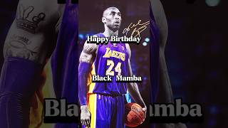 Happy Birthday Kobe Bryant blackmamba kobebryant legend nba basketball youtubeshorts shorts [upl. by Smoht781]