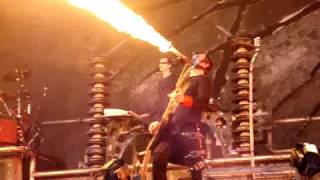 Rammstein  Feuer Frei flamethrower part live at Pinkpop 2010 [upl. by Hendry]