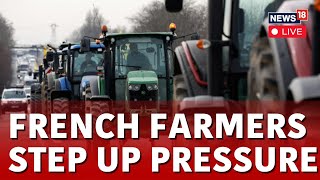 Farmers Protest France LIVE  Protesting Farmers Besiege Paris By Blocking All Major Highways [upl. by Reedy]