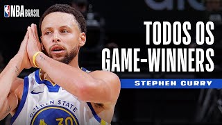 TODOS OS 10 GAMEWINNERS DE STEPHEN CURRY NA CARREIRA [upl. by Yancy]