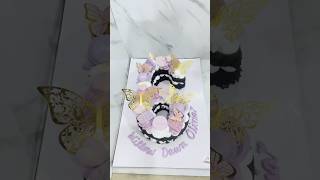 Decorate with me this Number 6 Cake 💜✨ cake shorts shortvideo numbercake [upl. by Isabel414]