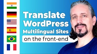 Translate WordPress Multilingual Site with TranslatePress on the FrontEnd [upl. by Esorbma]