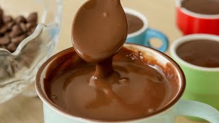 CHOCOLATE QUENTE CREMOSO COM APENAS 3 INGREDIENTES SEM MAISENA  Gabriel Freitas [upl. by Bowra]