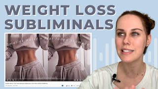 The Truth About Weight Loss Subliminals They Actually Work [upl. by Valencia857]