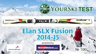 Тесты горных лыж Elan SLX Fusion 20142015 [upl. by Alleb]