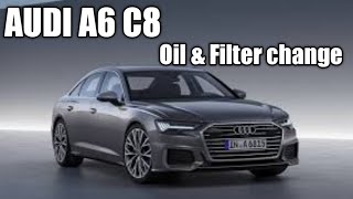 Audi A6 C8 oil change [upl. by Eugor693]