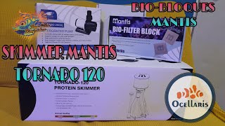 SKIMMER MANTIS TORNADO 120 BIOBLOQUE Y BASE  ARMADO E INSTALACION [upl. by Talya]