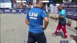 FRENCH PETANQUE CHAMPIONSHIP 2024 MENS DOUBLES  CD64 vs CD 83 I P2 [upl. by Aikemit]