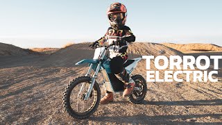 Mini Electric Dirt eBikes For Kids  First Look Torrot Kids Electric Motocross Bikes [upl. by Reel172]