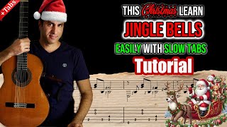 Jingle Bells Guitar Tutorial  Learn to Play Easily with Slow Tabs [upl. by Geaghan]