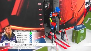 Mikaela Shiffrin  Giant Slalom  Kranjska Gora  RUN 1  2024 [upl. by Oirevas]