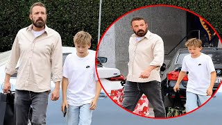 Ben Affleck and his son Samuel enjoyed a day to themselves while shopping in Los Angeles [upl. by Nahtiek]