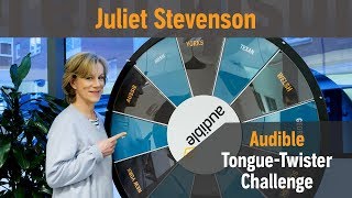 The Audible tonguetwister challenge with… Juliet Stevenson [upl. by Einahpts810]