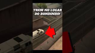 TREM NO LUGAR DO BONDINHO NO GTA SA gaming games gamer gta humor gamerbrasil conteudogamer [upl. by Evol]