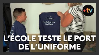 Rentrée scolaire  cette école de Troyes teste luniforme [upl. by Furmark]