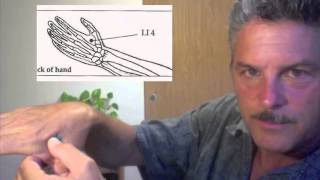 Pain Relief Acupressure Point LI 4 Hoku Demonstration [upl. by Cynthla584]